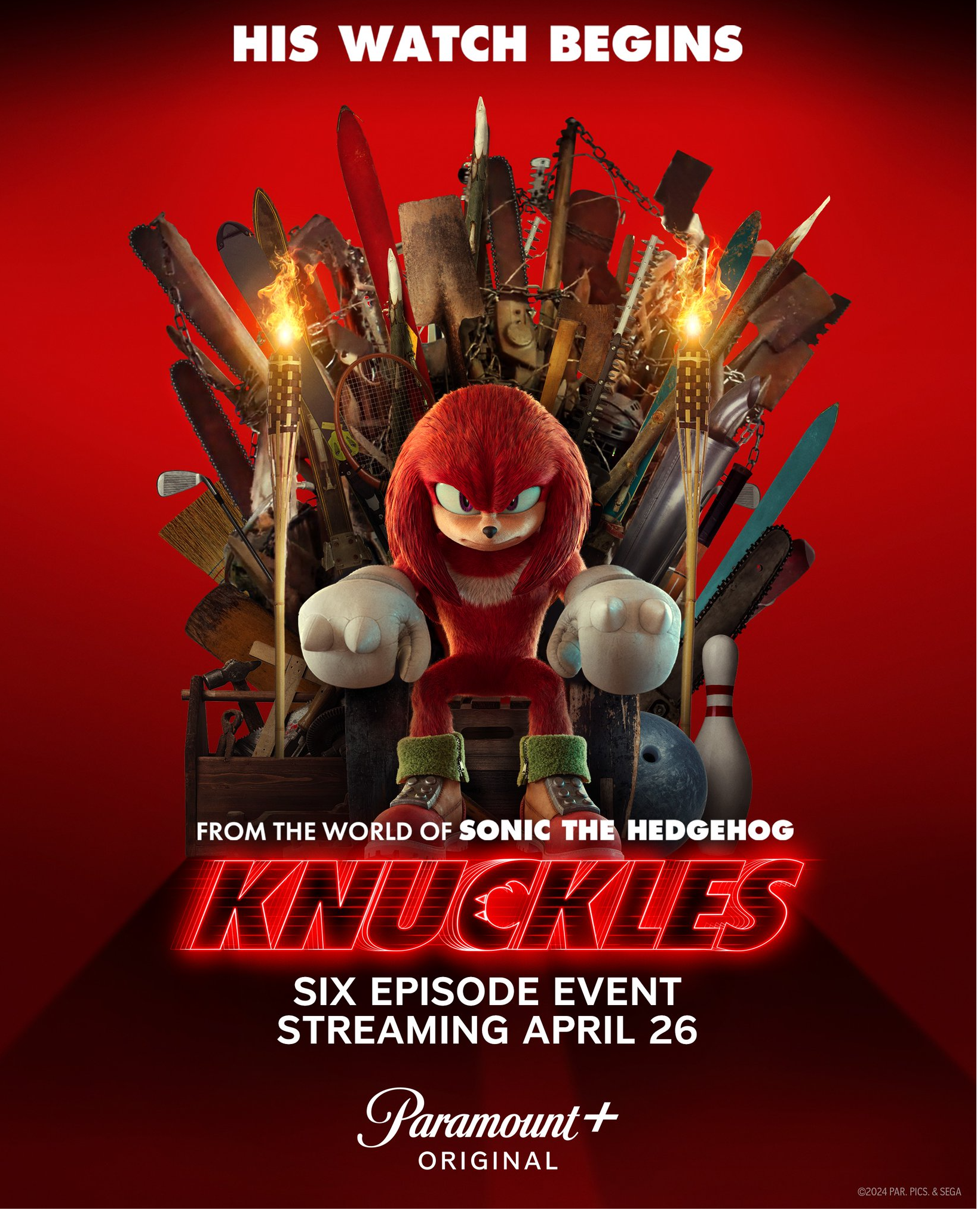 Sonic the hedgehog character, KNUCKLES, gets a TV series.