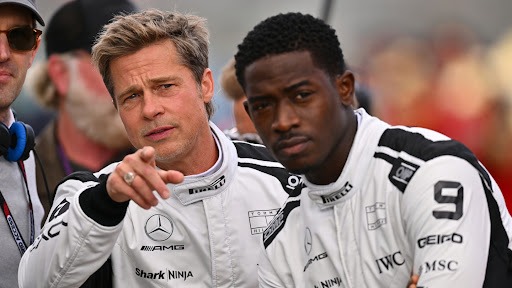 BRAD PITT'S RACING MOVIE IS SET TO COME OUT IN THEATERS IN MID-2025.